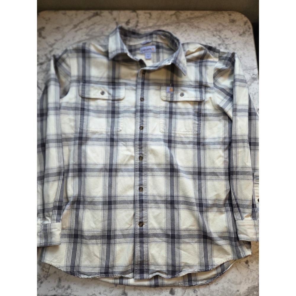 Carhartt Plaid Flannel Men's Large Original Fit Heavyweight 104451